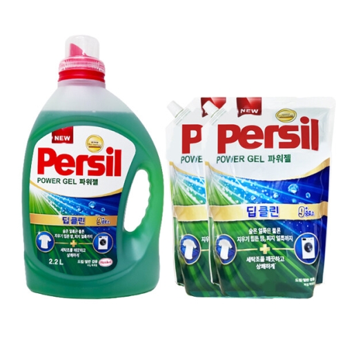 딥클린 파워젤 일반용 2.2L + 리필 2.1L