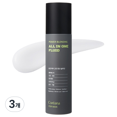 코리아나 포 맨 파워 블랜딩 올인원 플루이드 150ml (3개)_이미지
