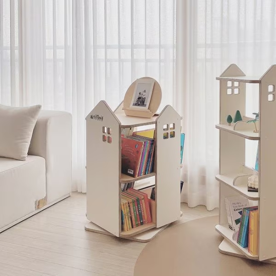 란 하우스 2단 회전 책장 480_이미지