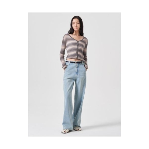  에잇세컨즈 사이드 절개 와이드 데님 팬츠 스카이 블루 324821LPPQ 6309962