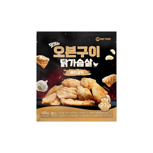 미트리 마이닭 맛있는 오븐구이 닭가슴살 버터갈릭 120g (1개)_이미지