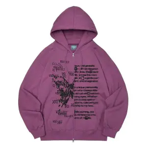 비디오자키 후드집업 나비효과 후드 집업 바이올렛 148588 논기모 L