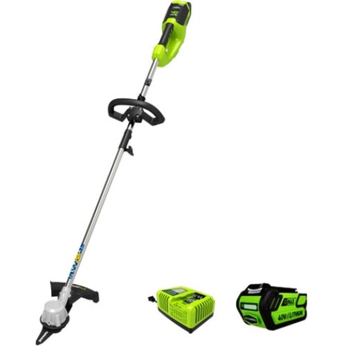 그린웍스 견착식 G-MAX 40V 프론트 마운트 충전 예초기 분리형 (5.0Ah, 배터리 1개)