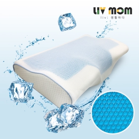 리브맘 쿨젤 3D매쉬 메모리폼 경추베개