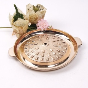 방짜유기 직화 원형 불고기판 대 34.5CM