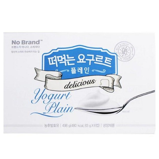 이마트 노브랜드 떠먹는 요구르트 플레인 83g (6개)_이미지