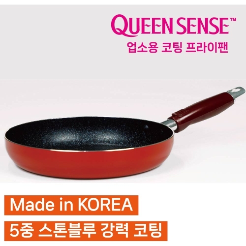 퀸센스 쿡앤쿡 업소용 국내산 5중코팅 튀김팬 볶음팬 후라이팬 궁중팬 업소용팬 식당용팬 1개 후라이팬32cm_이미지