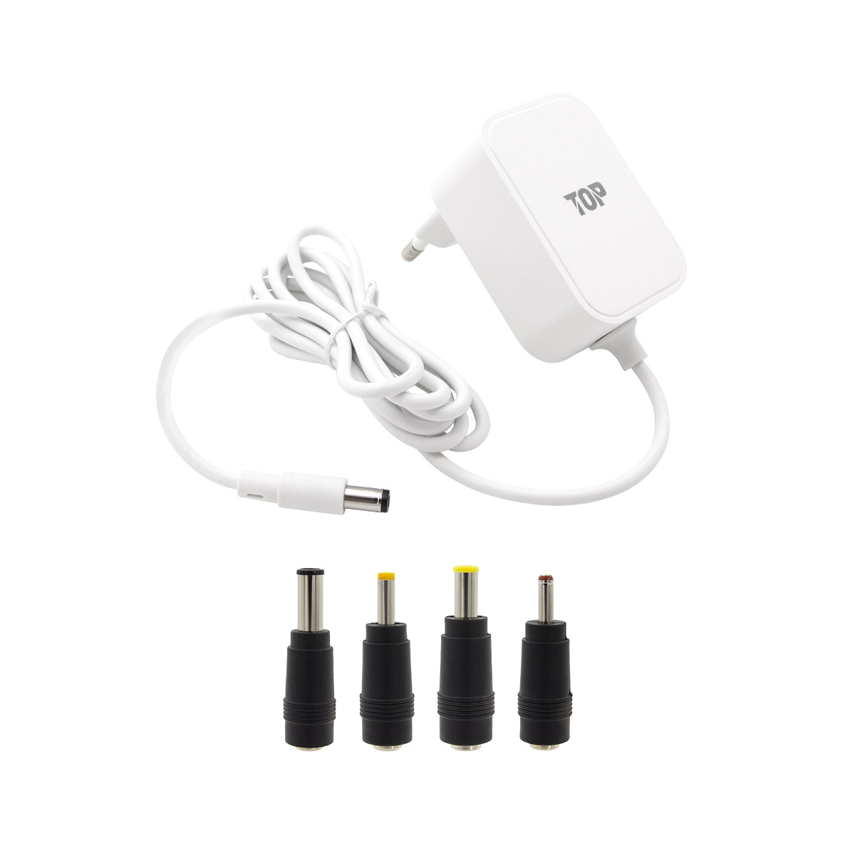 HDTOP DC 12V 2A CCTV 화이트 어댑터 (HT-AD159 / 4종 젠더)_이미지