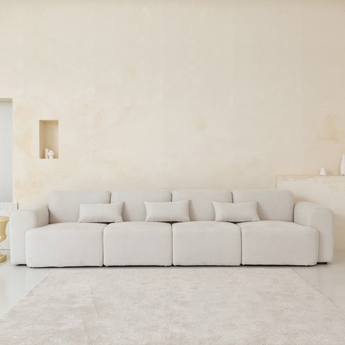 일랑 워셔블 전체 풀커버 모듈 패브릭 소파 5인용