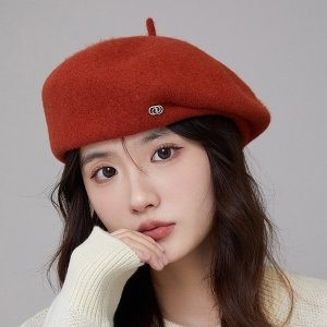 루즈루나 릴리아 트위드 베레모 겨울 화가 어려보이는 빵모자 여성 모자_이미지