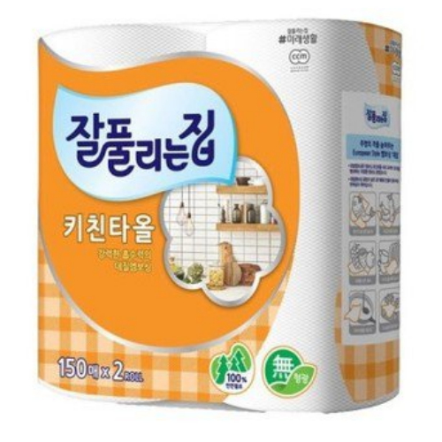 미래생활 잘풀리는집 ㅤ키친타월 150매 (2롤) *6팩_이미지