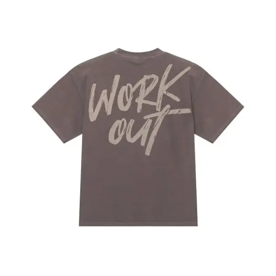 피그먼트 코리아몬스터 KM08 워크아웃 오버핏 반팔티 갈색 Ver. 1956681