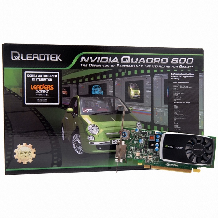 NVIDIA 쿼드로 600 1GB 리더스시스템즈_이미지
