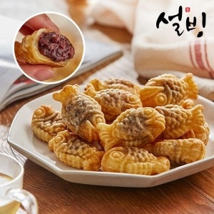 하이원푸드 설빙 한입 쏙 붕어빵 6종 택1 1kg(팥/슈크림/고구마/피자/초코/치즈) (1개)_이미지