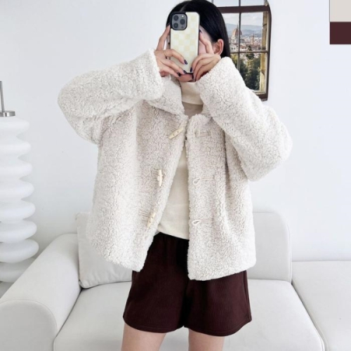 ONM KYI SH1196 여자 양털 복실이 떡볶이단추 점퍼 25438450