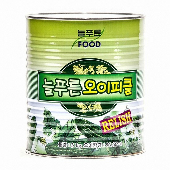 늘푸른푸드 오이피클 랠리쉬 3kg (1개)_이미지