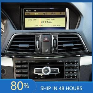 E 클래스 쿠페 W207 2009-2013 자동차 스타일링 인테리어 장식을위한 메르세데스 용 센터 콘솔 공기 배출구 트림