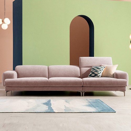 에싸 밀란 헤드기능 카시미라 패브릭 소파 3.5인용 (스툴포함)_이미지