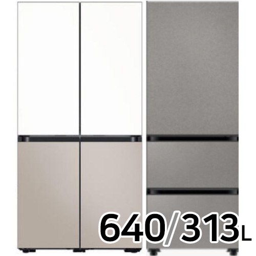 삼성전자 비스포크 키친핏 Max RM70F63R2ZG + 키친핏 바이브 RQ33DB74C1AP (색상선택형)_이미지