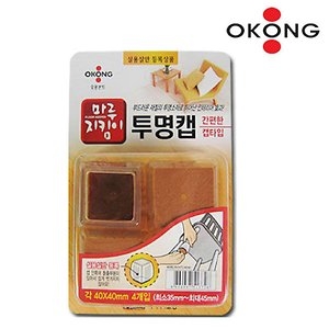 오공  마루지킴이 투명보호캡 사각 40mm[1개]
