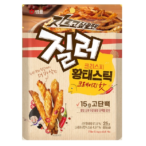 질러 크리스피 황태스틱 크레이지핫 25g