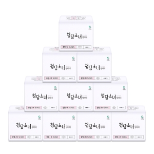 대나무 탑시트 생리대 10팩 패키지 중형/대형