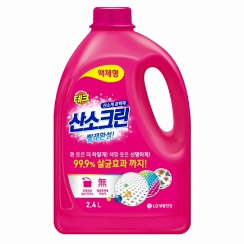 LG생활건강 테크 산소크린 액체형 2.4L