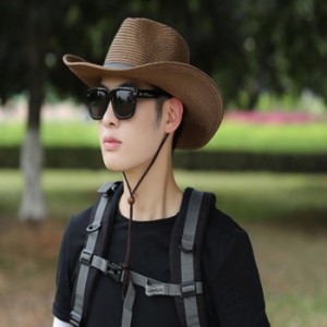 Rly 남성 카우보이 밀짚모자 여름 햇빛차단 챙모자 농모 12505095