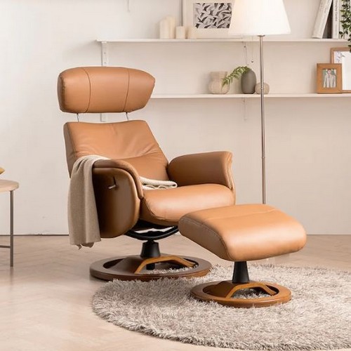 바이노만 코모도 천연가죽 리클라이너 1인용