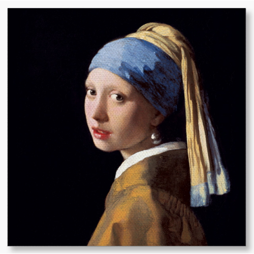 우아한달팽이 요하네스 페르메이르 진주 귀걸이를 한 소녀 25x25