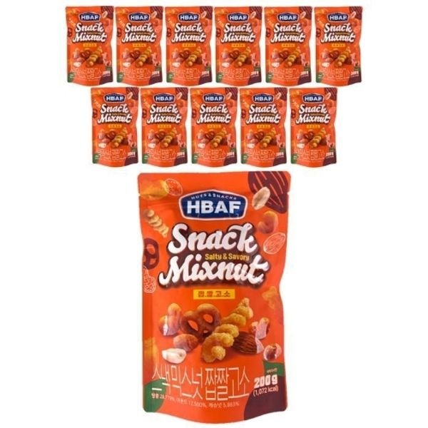 HBAF 스낵믹스넛 짭짤고소 200g (12개)_이미지