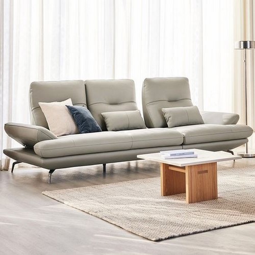 자코모 컴포트 발렌티 스윙 기능성 럭스 천연통가죽 소파 4인용 (스툴별도)_이미지