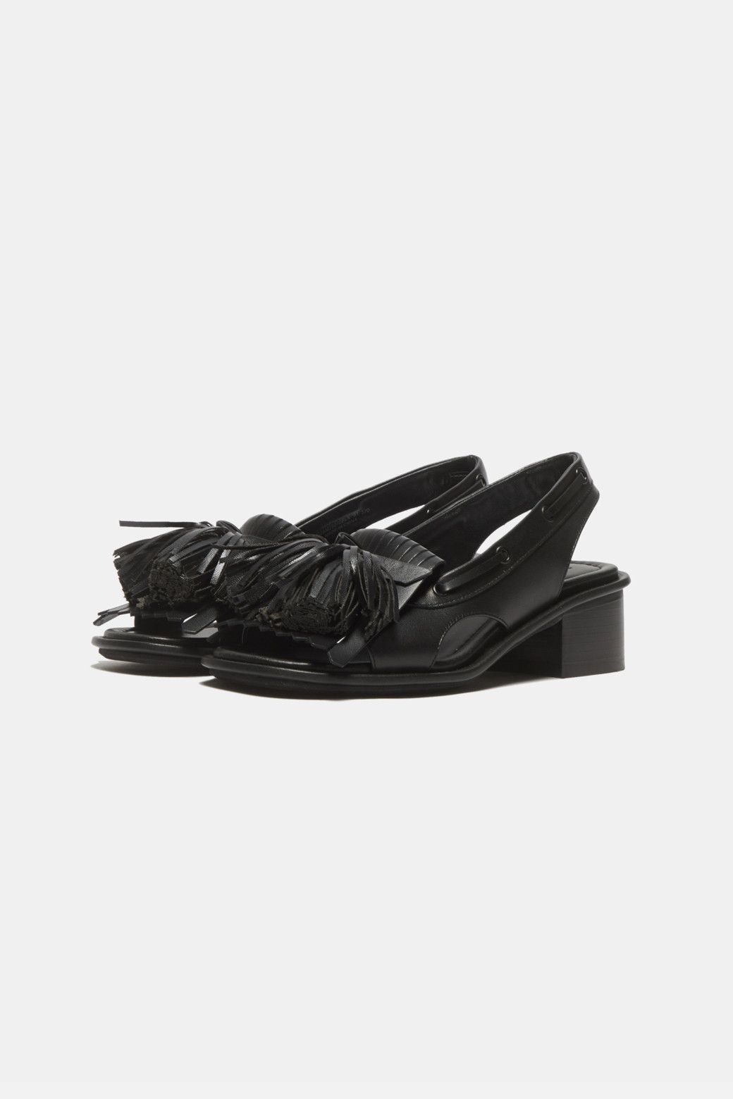슈콤마보니 Pompom heel sandal black DA2AM26003BLK_이미지