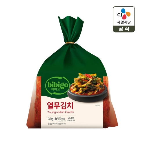 CJ제일제당 비비고 열무김치 3kg (1개)_이미지
