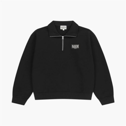 마리떼 프랑소와 저버 클래식 로고 하프 집업 스웨트셔츠 B1 MFG46SSW20