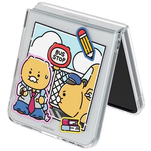 엑스플러스 갤럭시Z 플립7 카카오프렌즈 춘식버스 버라이어티 마그넷 케이스