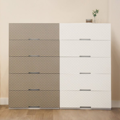 샤바스 어셈블 라탄 서랍장 600 5단