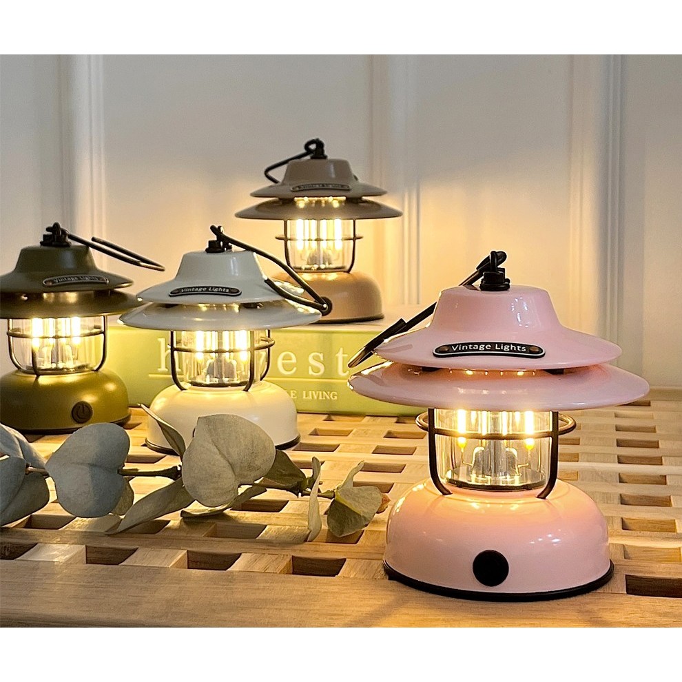 플랜룩스 미니 빈티지 LED 감성 캠핑랜턴_이미지