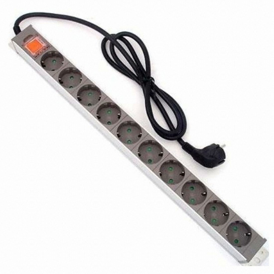 동양전자산업 루넥스 10구 메인스위치 알루미늄 멀티탭 (5m)_이미지