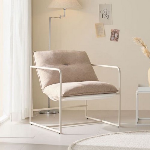 컴포즈 모던 카페 가죽 소파 1인용