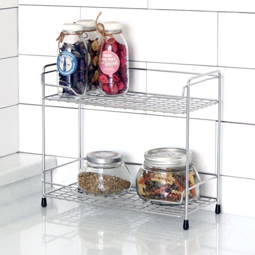 다용도 스텐 2단 미니선반 식탁 싱크대 책상 정리