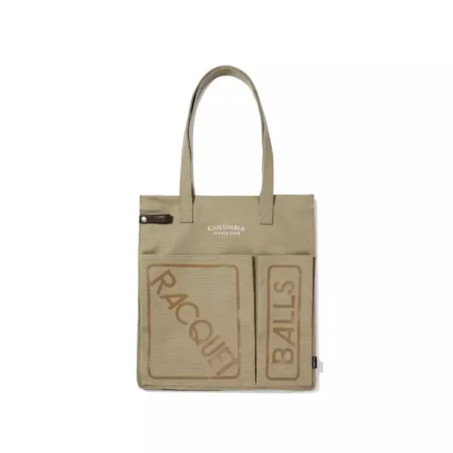 컬럼비아 캔버스토트백추천 로고토트백추천 CU TENNIS RACQUET CANVAS BAG 카키 CIT2UBS