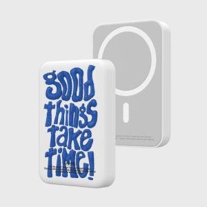 바이인터내셔널 어프어프 GOOD THINGS TAKE TIME 맥세이프 보조배터리 5000mAh