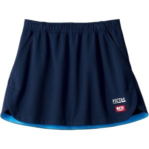 빅타스 VICTAS 탁구복 여성 스커트 치마 인사이드 헴 컬러 INSIDE HEM SK 622103 일본 배송 크기2XL 블랙