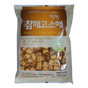 신흥제과 행복참깨고소해 1KG 비스킷 참깨과자 간식 군것질 사무실간식 아이간식_이미지