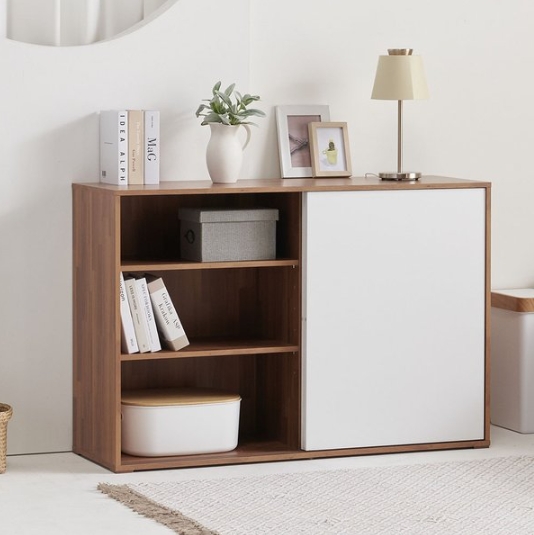 마리메종 코지 슬라이딩 다용도 수납장 1200_이미지