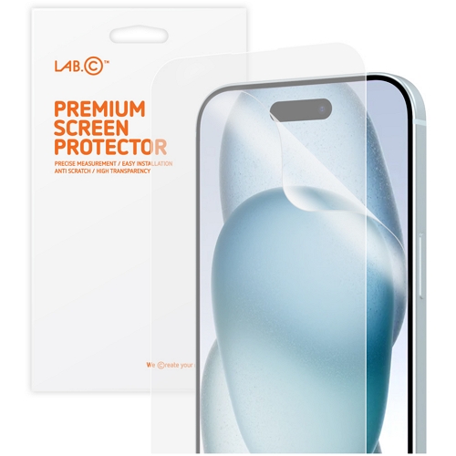LAB.C 아이폰16 C-Skin 자가복원 E-TPU 우레탄 5P 보호필름
