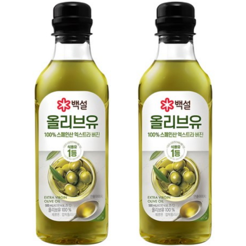 백설 올리브유 500ml (2개)_이미지
