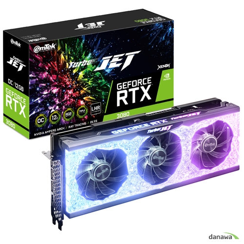 이엠텍 XENON 지포스 RTX 3080 TURBO JET OC D6X 12GB LHR