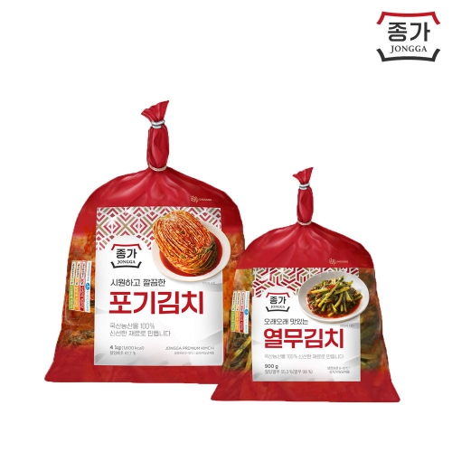 종가 포기김치 4kg + 열무김치 900g (1개)_이미지
